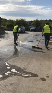 La bonifica del tratto stradale